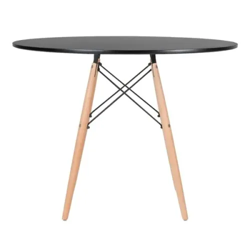 Mesa redonda preta 90cm de diâmetro 79cm de altura 