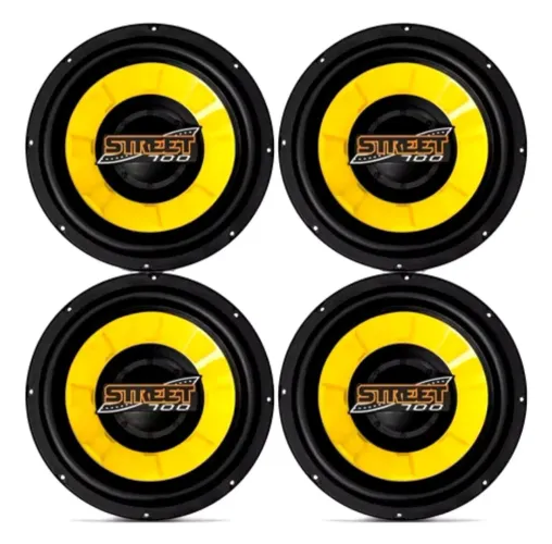 Kit 4 Alto falante street 700 12 polegadas