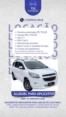 Alugo Spin com GNV 