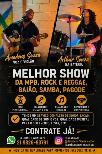 Música ao vivo (voz e violão ou banda)