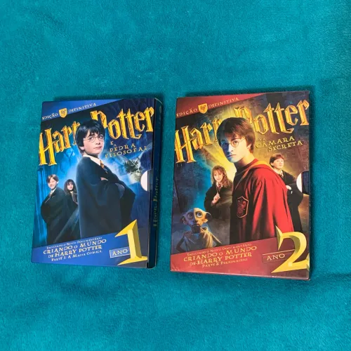 DVD Harry Porter edição definitiva 1 2 pedra filosofal câmera secreta definitive edition