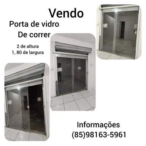 Porta de vidro de correr