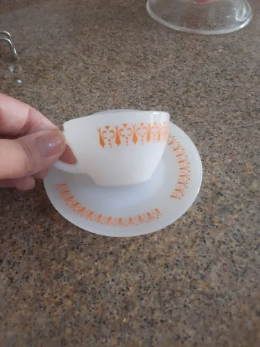 Xícaras de café Termorey gravatinha 