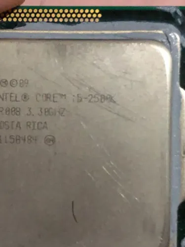 I5 2500k 3.3 GHz 3.7 GHz turbo 4 núcleos é quatro threads usado mais perfeito