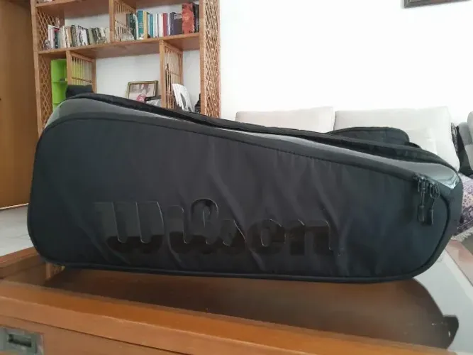 Raqueteira Wilson Super Tour X15 Pro Staff Preta (Dual Térmica) - Estado de Nova