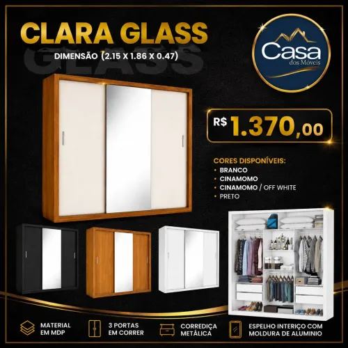 Roupeiro Clara Glass