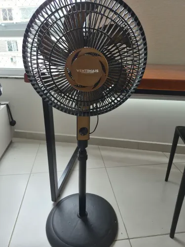 Ventilador De Coluna 30cm Light Preto/bronze 220v Ventimais