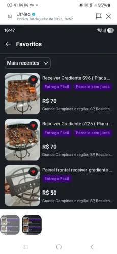 Kit de peças gradiente