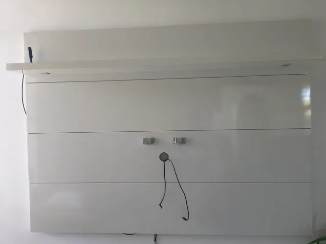 Painel MDF lar shopping com luz LED