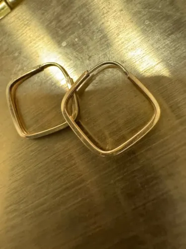 Brinco Argola de ouro 18k procedência garantia eterna