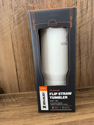 ORIGINAL ! Garrafa Térmica Tumbler Térmico Flip Straw Frost | 887ML