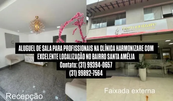 Sala para locação em clínica conceituada no bairro Santa Amélia - Belo Horizonte