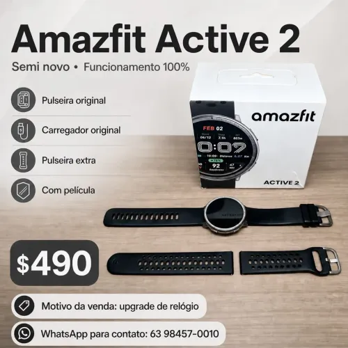 Vendo relógio amazfit active 2
