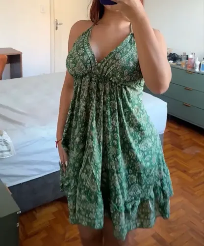 vestido indiano curto