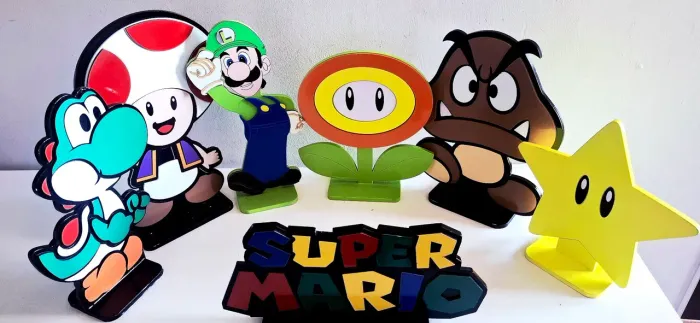  Festa infantil do Super Mario Bros ..Em 3D