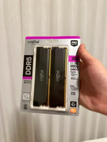 RAM DDR5 - Crucial Pro 32GB (2x16GB) 6000MHz CL36 - AMD Expo