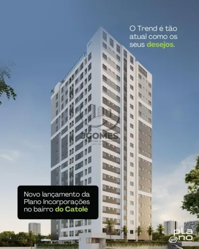 Apartamento para Venda em Campina Grande, Catolé, 2 dormitórios, 1 suíte, 1 banheiro, 1 va