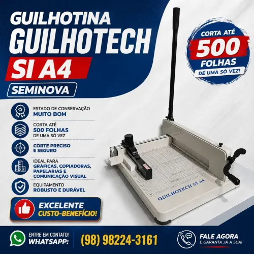 Guilhotina Seminova para 500 folhas