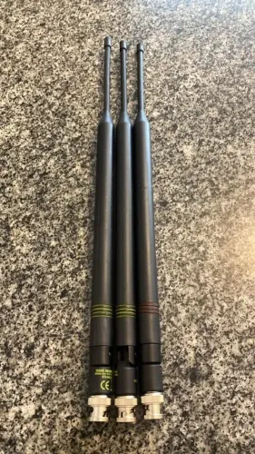 lote com 3 Shure UA8-470-636 Antena de receptor de meia onda de banda larga 1/2 
