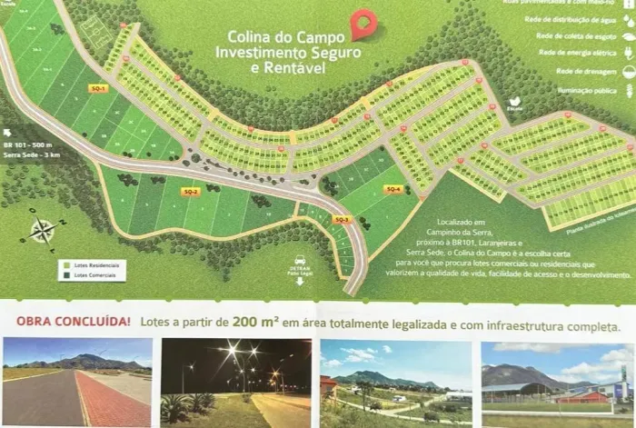 TERRENO 200M² *COLINA DO CAMPO*CAMPINHO DA SERRA!