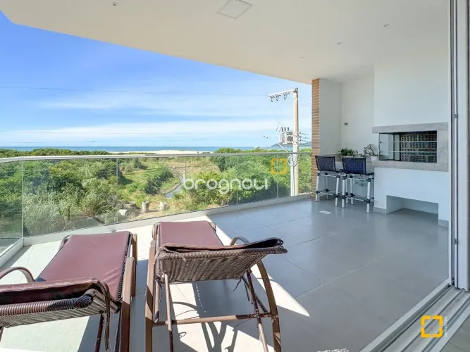 Apartamento para venda com vista mar/frente mar e área verde bairro Campeche - Florianópol