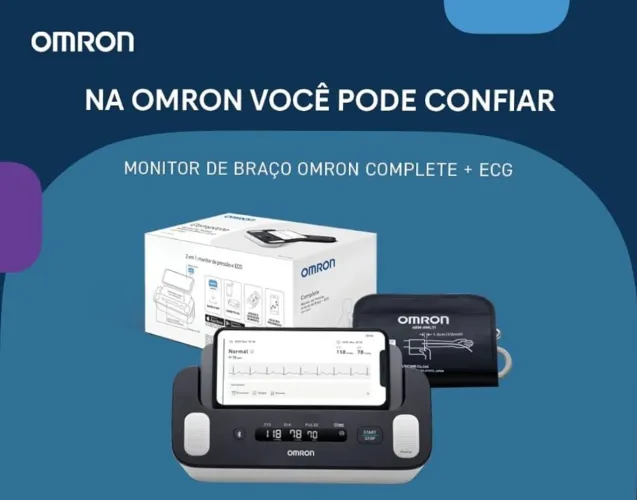 Monitor de pressão arterial de braço + ECG