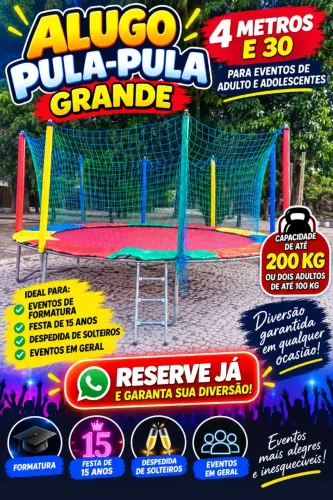 Aluguel de pula pula para eventos de adultos