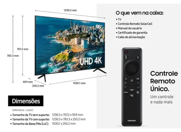 Smart Tv Samsung 55"