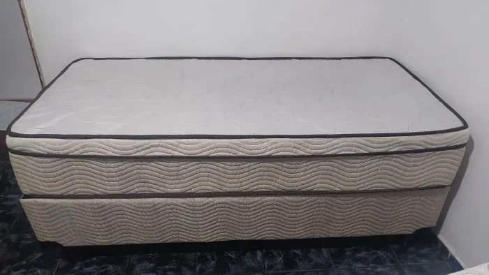 Cama de solteiro Box Ortobom