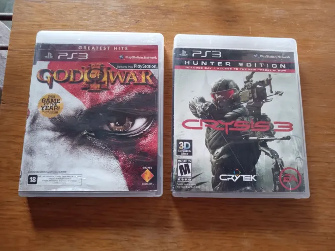 Vendo GOD OF WAR 3 + CRYSIS 3 (juntos) originais para o PS3 !
