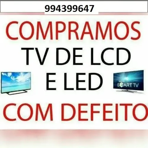 Comprade Tv com defeito ou tela quebrada