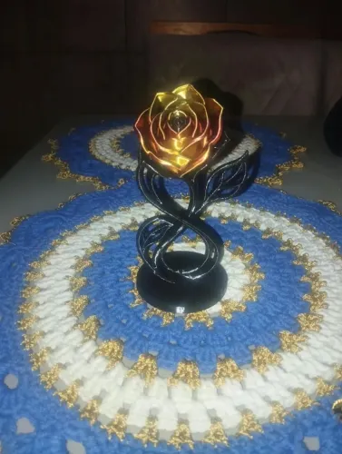? ROSA INFINITA 3D - PRONTA ENTREGA