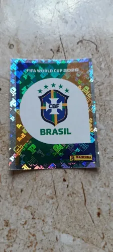 FIGURINHA ESCUDO BRASIL BRILHANTE