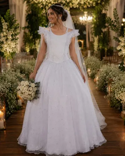 Vestido de noiva tamanho M 