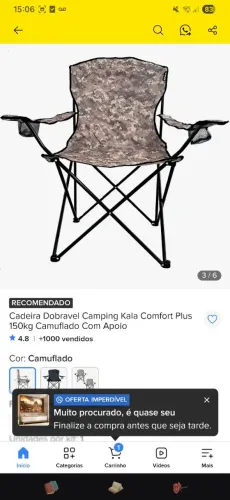 Cadeiras de Camping