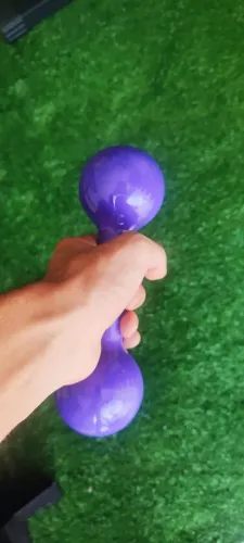 Halter 2kg emborrachado roxo