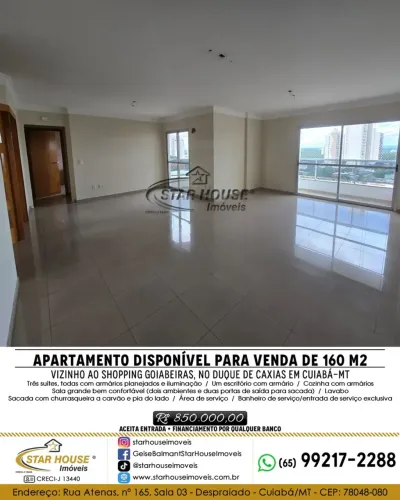 Apartamento com três suítes mais escritório sacada gourmet bairro Goiabeiras