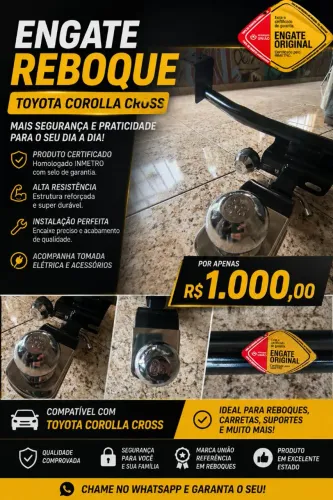 Engate Reboque Corolla Cross