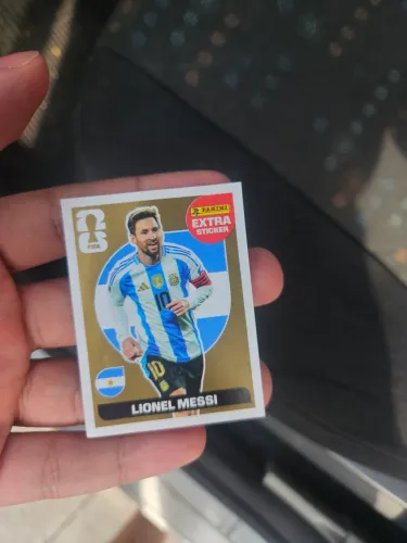 Figurinha Messi Gold 