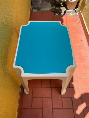 Mesa Infantil Tramontina Versa Azul e Branca