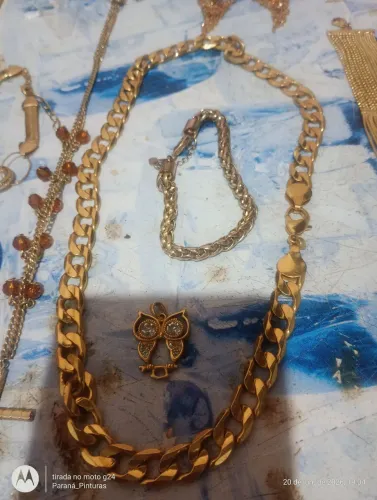 Semi jóias folheadas a ouro todas por 280