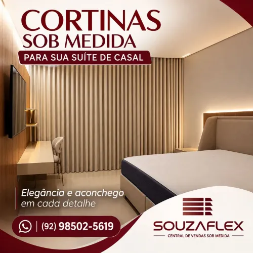 Cortina ! Sua Suíte com um Toque de Luxo.