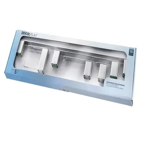 Kit De Acessórios Docol Flat 1014106 Cromado