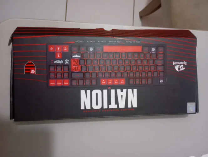 Teclado Mecânico Red Dragon Flamengo 