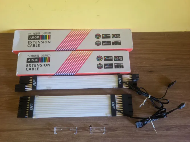 Extensão ARGB METALFISH para placa-mãe 24 pinos e GPU 8 pinos