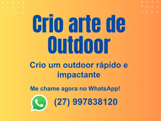 Criação de arte pra outdoor