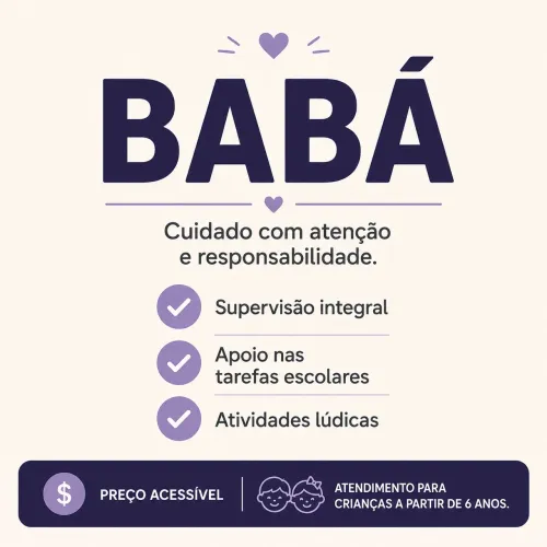 BABÁ - Cuidado, Atenção e Apoio Escolar