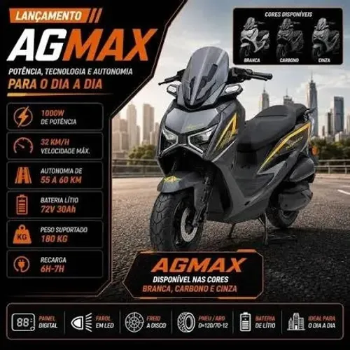 AGMAX 2026 0KM 1000W - Não precisa de CNH