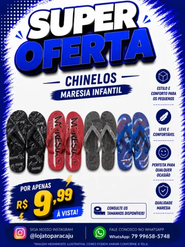 Chinelo infantil
