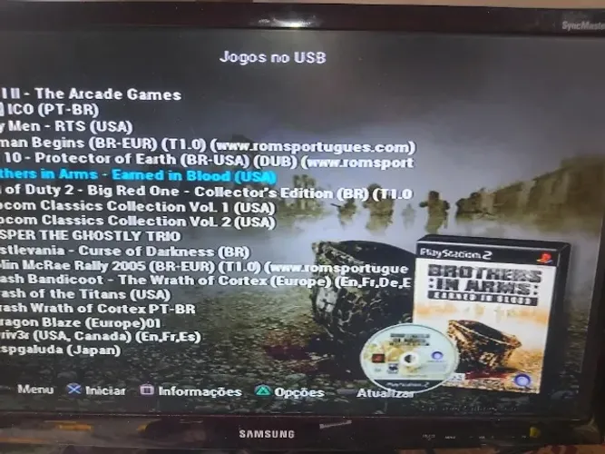 Ps2  FAT+controle + HD  externo 1TB + Memory Card  funciona normal